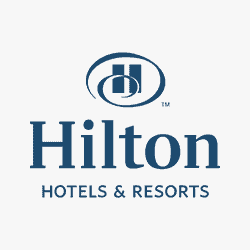 Hilton hotels & resorts logo.